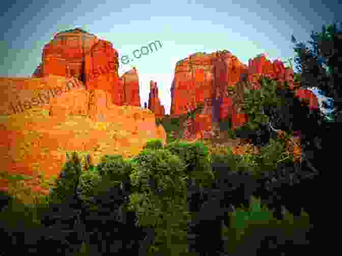 Hikers Admiring The Towering Red Rock Formations Of Sedona. Sedona Hiking Guide William Bohan