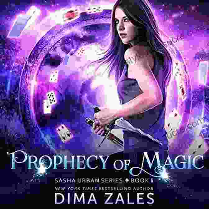 Prophecy Of Magic Book Cover Featuring Sasha Urban, A Young Woman With Long Flowing Hair, Standing In A Field Of Flowers Prophecy Of Magic (Sasha Urban 6)